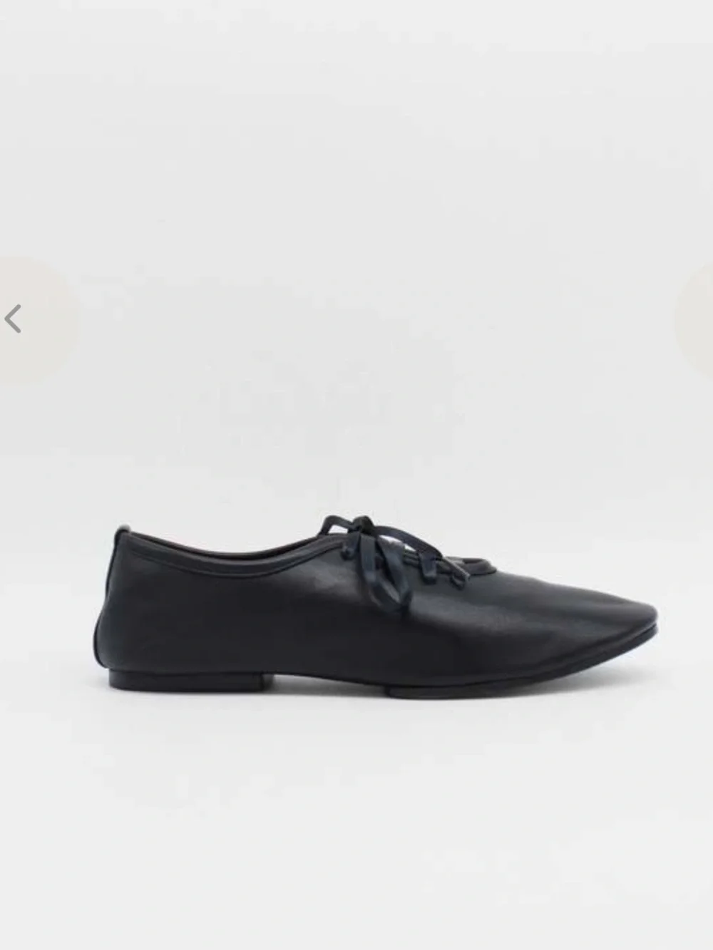 Womens’s About Arianne black Leather Lace Up Shoes crafted in Spain.